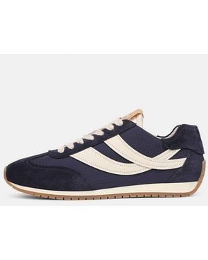 Vince Oasis Suede & Leather Runner Trainer - Blue