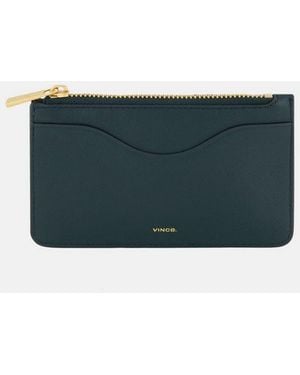 Vince Leather Zip-Top Card Case - Multicolor