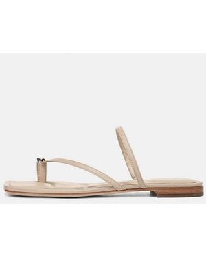 Vince Polli Leather Toe-Ring Sandal - White