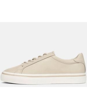 Vince Monterey Leather Trainer - White