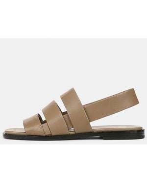 Vince Mazie Leather Slingback Sandal - White