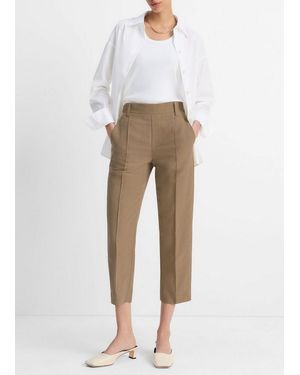 Vince Utility Tab-Detail Pull-On Pant - Natural