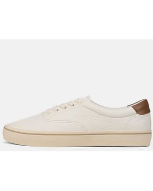 Vince Seaside Leather Trainer - White