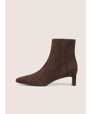 Vince Lilith Suede Ankle Boot - Natural