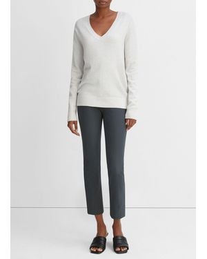 Vince Cashmere Weekend V-neck - White