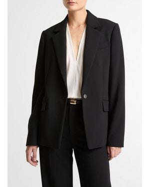 Vince Soft Sculpture Single-Breasted Blazer - Black