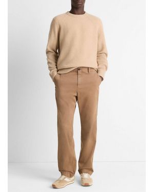 Vince Louie Relaxed Garment Dye Cotton Utility Pant - Natural