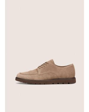 Vince Kylan Suede Lug-Sole Oxford - Natural