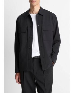 Vince Tailored Shirt Jacket - Black
