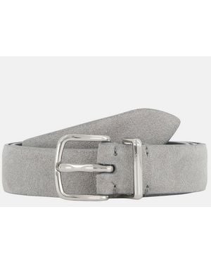 Vince Kaia 25Mm Suede Belt - Grey