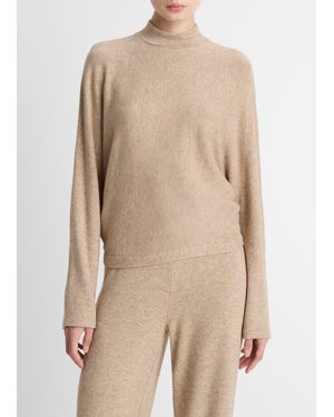 Vince Cozy Dolman-Sleeve Mock-Neck Top - Natural