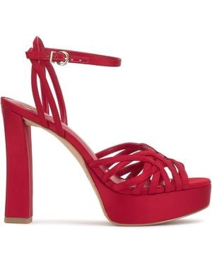 Vince Camuto Samlee Strappy Platform Sandal - Red