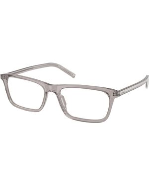 Prada Pr D13V 10J1O1 Optical Frames Acetate Transparent Squared Normal - Black