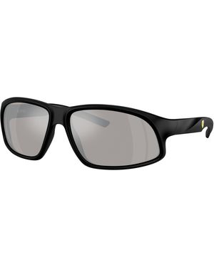 FERRARI SCUDERIA Fz6016U 504/6G Sunglasses Injected Geometric Normal Mirror - Black