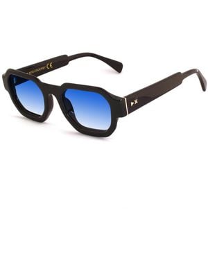 Xlab Enderby Sunglasses Acetate Squared Polarized - Blue