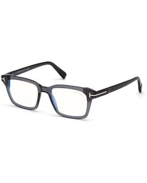 Tom Ford Ft5661-B 020 Optical Frames Acetate Squared Normal - Black
