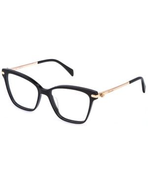 Blumarine Vbm878 700 Optical Frames Acetate Squared - Black