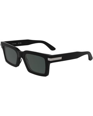 Calvin Klein Ck25503S 001 Sunglasses Acetate Squared Normal - Black