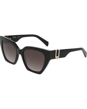 Liu Jo Lj814Sr 001 Sunglasses Acetate Cat Eye Normal - Black