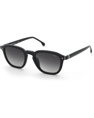 Lozza Sl4399 Pescara 5 700Y Sunglasses Acetate Smoke Geometric Normal Shaded - Black