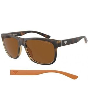 Emporio Armani Ea4182U 500273 Sunglasses Plastic Squared Normal - Black