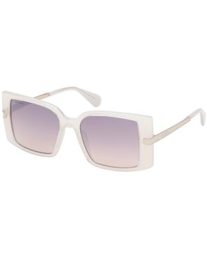 MAX&Co. Mo0120 25F Sunglasses Injected Squared Normal - Black