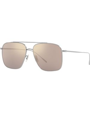 Oliver Peoples Ov1320St Dresner 50365D Sunglasses Titanium Pilot Photochromic - Black