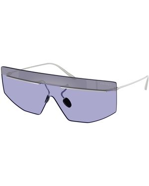 Prada Pr B55S 1Bc70P Sunglasses Metal Geometric Normal - Black