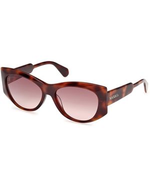 MAX&Co. Mo0116 52F Sunglasses Acetate Round Normal - Black