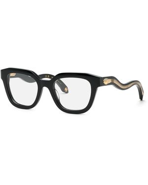 Roberto Cavalli Vrc071 700 Optical Frames Acetate Squared - Black