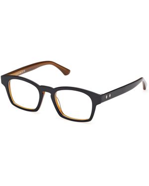 Web We5460 005 Optical Frames Acetate Squared Normal - Black