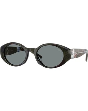 DIESEL Dl2008U 2042/1 Sunglasses Acetate Round Normal - Black