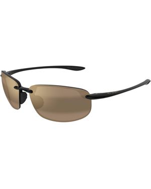 Maui Jim Mj0407S 002 Sunglasses Injected Bronze Squared - Black