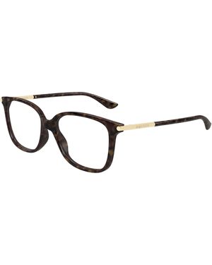 McQueen Am0554O 006 Optical Frames Acetate Transparent Cat Eye - Black