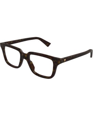 Bottega Veneta Bv1365O 006 Optical Frames Acetate Transparent Squared - Black