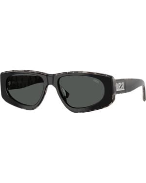 DIESEL Dl2021U 206887 Sunglasses Acetate Pillow Normal - Black