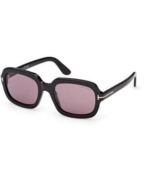 Tom Ford Ft1342 Lana-02 01Y Sunglasses Acetate Squared Normal - Black