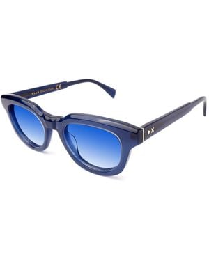 Xlab Alicudi Sunglasses Acetate G15 Round Polarized - Blue