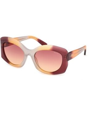 PUCCI Ep0259 71T Sunglasses Bordeaux Butterfly Normal - Black
