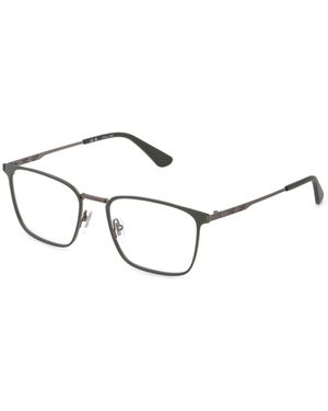 Police Vplq70 Code 7 622 Optical Frames Metal Squared - Black