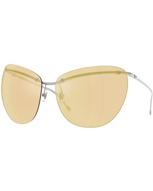 DIESEL Dl1007 103/5A Sunglasses Metal Cat Eye Mirrored - Black