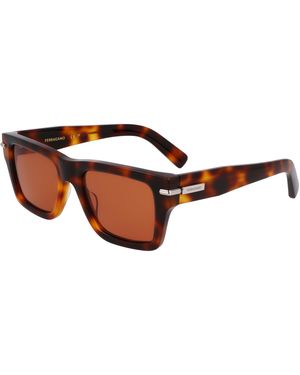 Ferragamo Sf2033S 240 Sunglasses Acetate Squared Normal - Black