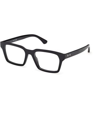 Web We5459 001 Optical Frames Acetate Squared Normal - Black