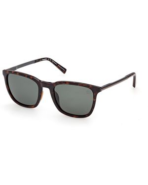 Timberland Tb00087 52R Sunglasses Injected Squared Polarized - Black