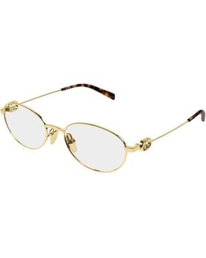 Gucci Gg2227O 001 Optical Frames Metal Transparent Round - Black