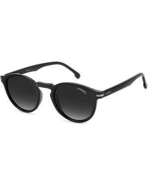 Carrera 301/S 807/9O Sunglasses Acetate Round Shaded - Black