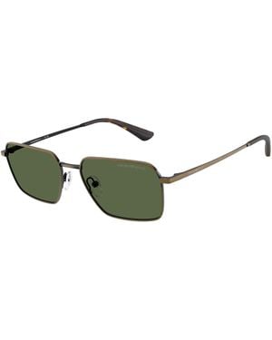 Emporio Armani Ea2178 344671 Sunglasses Metal Geometric Normal - Green