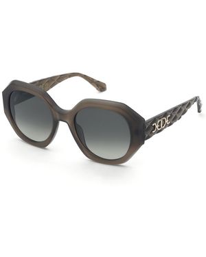 Twinset Stw111 06Xm Sunglasses Acetate Geometric Normal Nuanced - Black