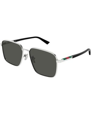 Gucci Gg1965Sk 001 Sunglasses Metal Squared - Black