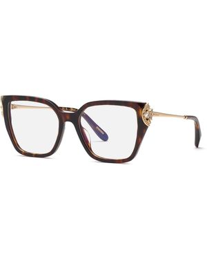 Chopard Vch402S 909 Optical Frames Acetate Geometric - Black